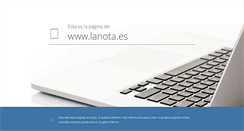 Desktop Screenshot of lanota.es